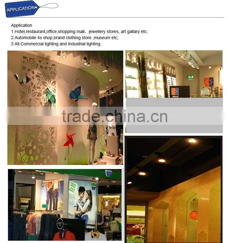 Higher quality commercial led track spotlight dimmable 5000k