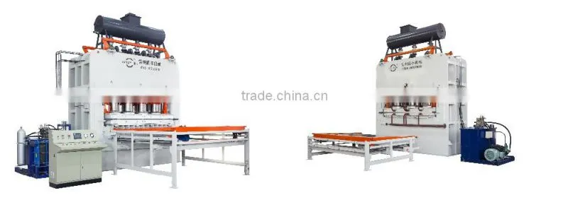 Laminating flooring short cycle hot press / Laminating flooring press machine