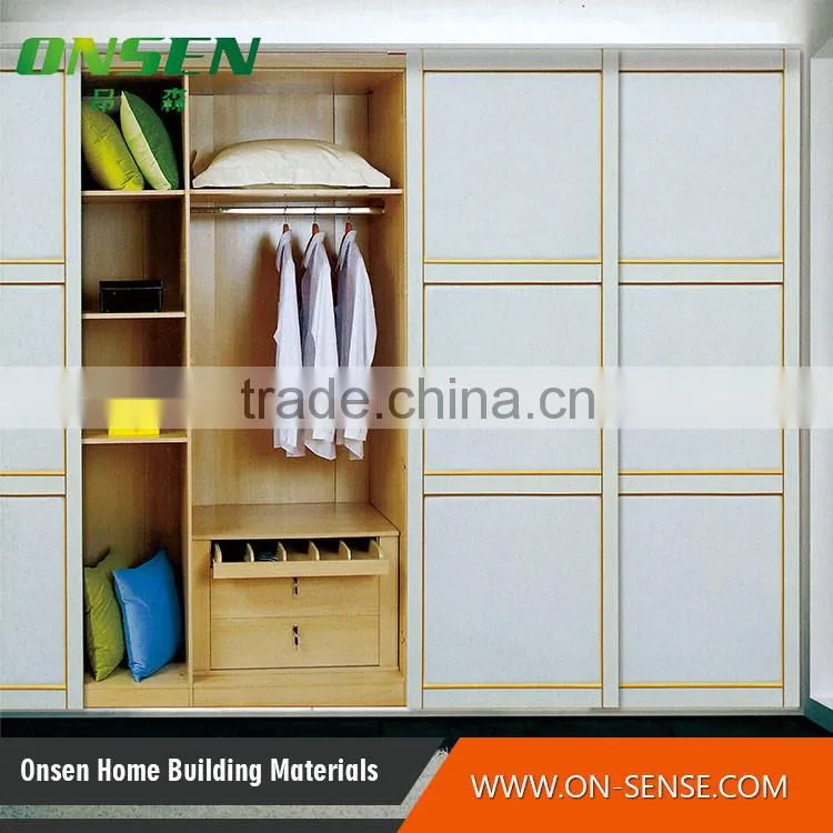 Wholesale china factory aluminum framed sliding door wardrobe alibaba with express