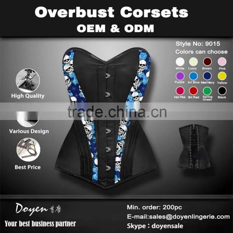 factory Wholesale Corsets and Bustier Sexy Latex Waist training Corsets Overbust Bustier corselet body shapers for trainer