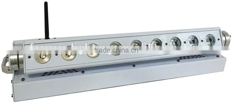 On Alibaba Sale Rechargeable DMX Wireless Battery Powered Backdrop 6in1 RGBWA+UV 9pcs 18w LED Wall Washer