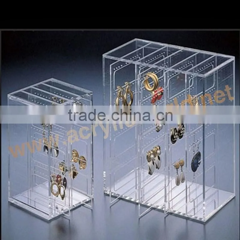 acrylic jewelry display stand/acrylic jewelry & cosmetic storage display boxes/rotating acrylic jewelry display stand