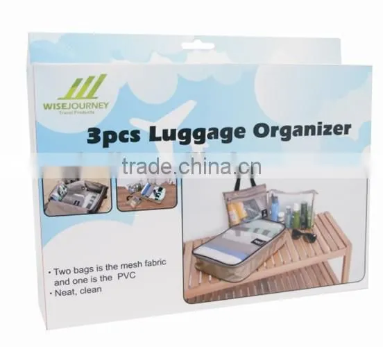 3 Pieces Travel Lugagge Organizer Bag