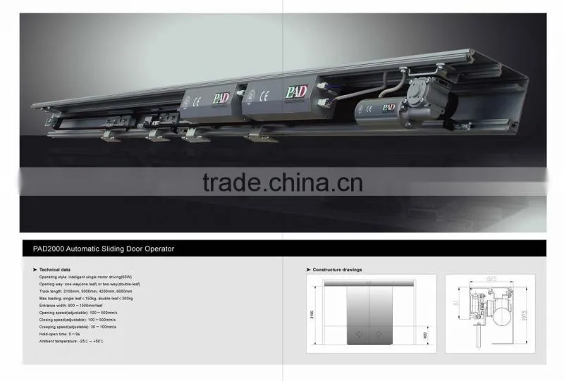 Factory price fancy auto sliding door for office