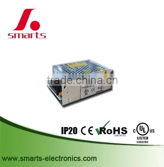 80w 24v dc power supply triac dimmable constant voltage led driver with 3 year warranty