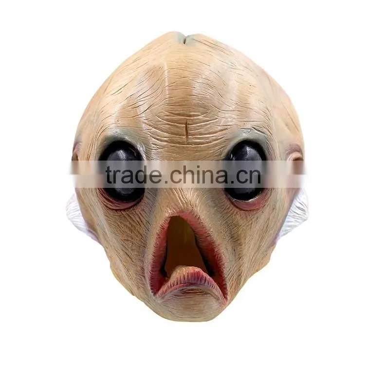 Scary Halloween Costume Alien Latex Head Mask for Party