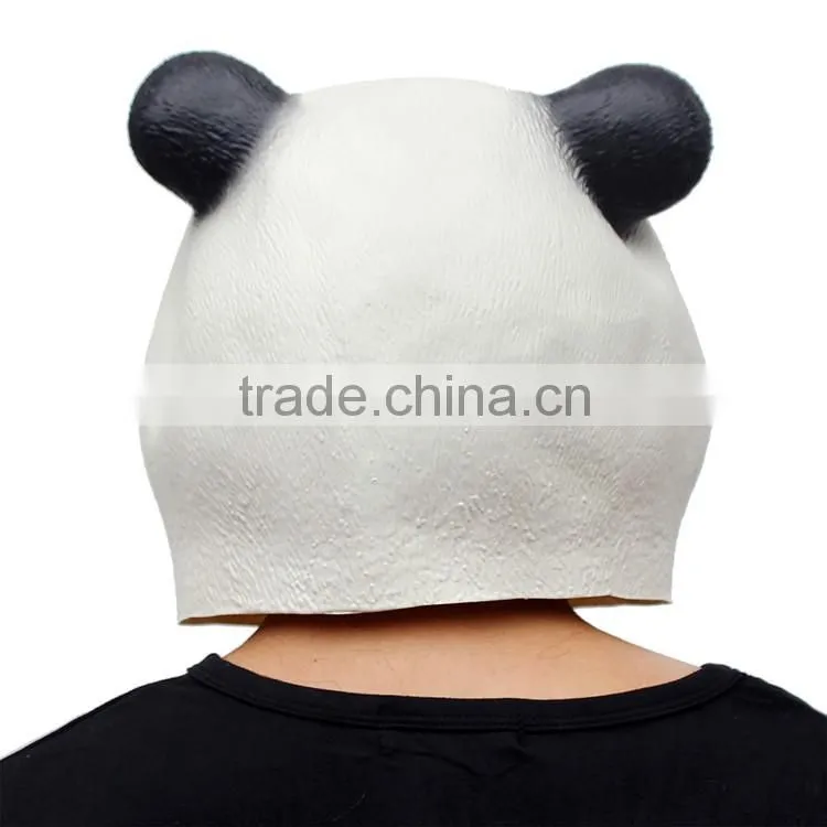 hot sale Masquerade magical full head adult size animal panda latex mask