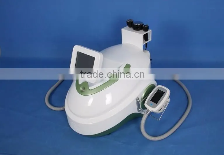 Dual cryotheapy freezing slimming machine cavitaion rf body shaping salon device