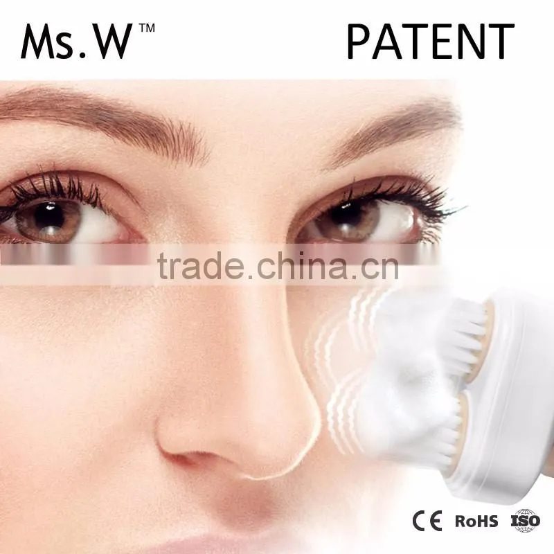 Ms.W 2017 Trending Products Sonic Deep Cleaning Facial Cleansing Brush Electric Face Wash Brush