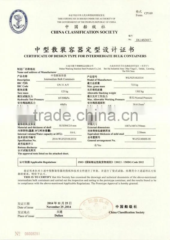 Factory Low Price IBC Container