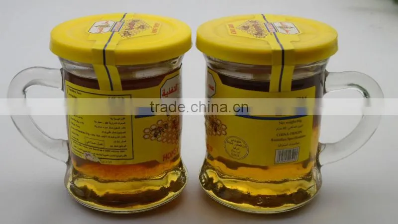 new shelves 80g glass cup bottle honey syrup hot sell