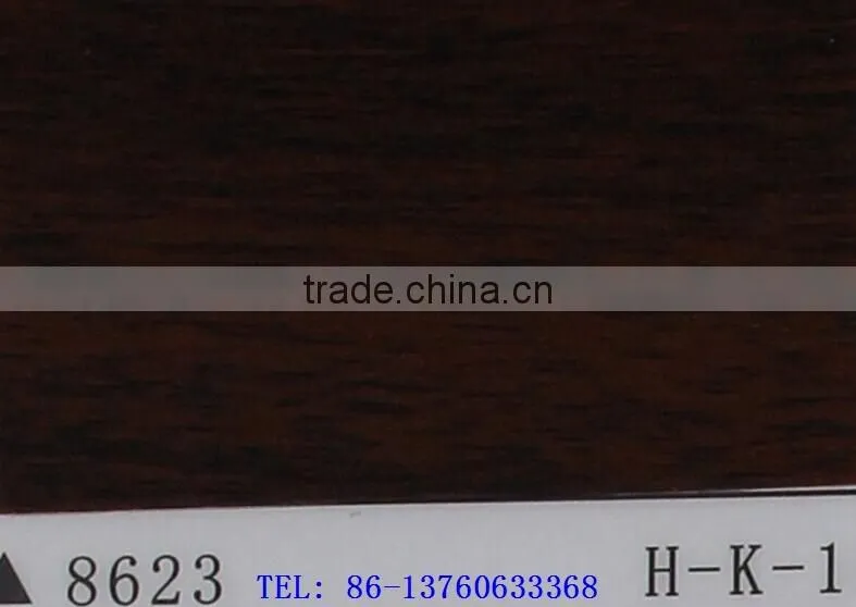 Wood Grain self-adhesion cold laminated Decoration PVC Film item 8623
