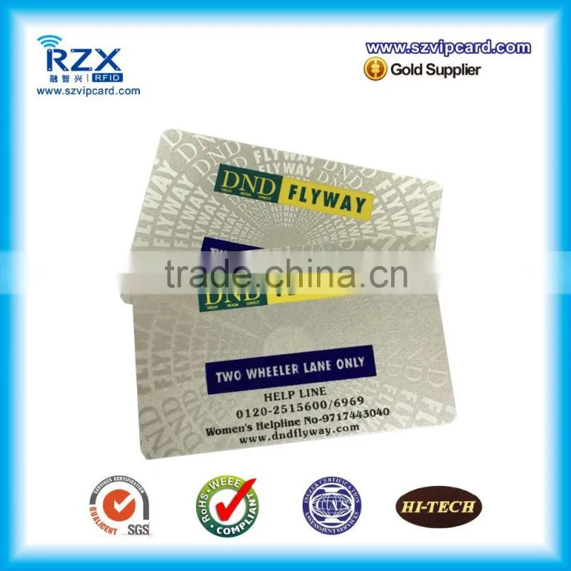 printable 125khz writable rfid plastic pvc chip card
