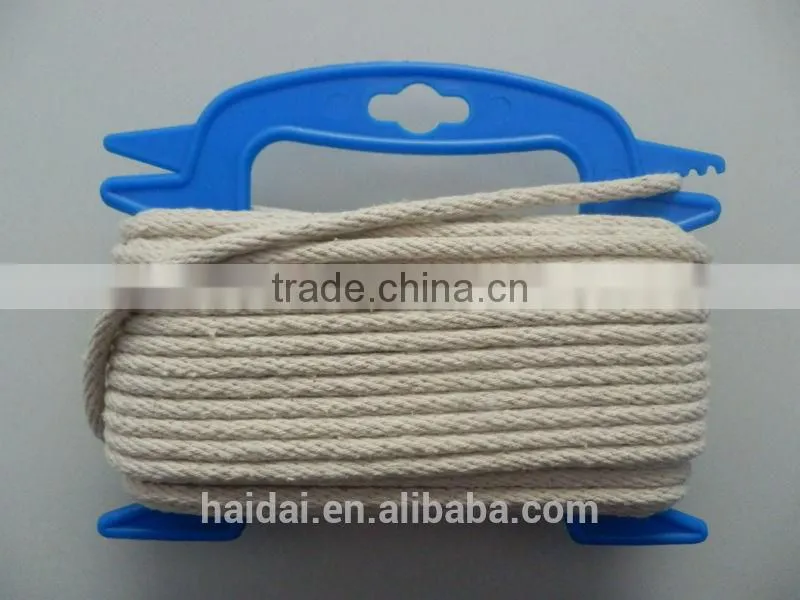 All purpose soft 12 strand solid braided cotton rope