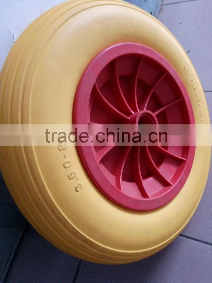 350-8 pu handtruck wheel