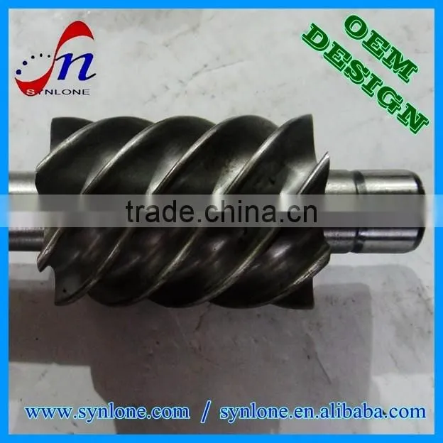 Precise machined helical gear shaft for machinery
