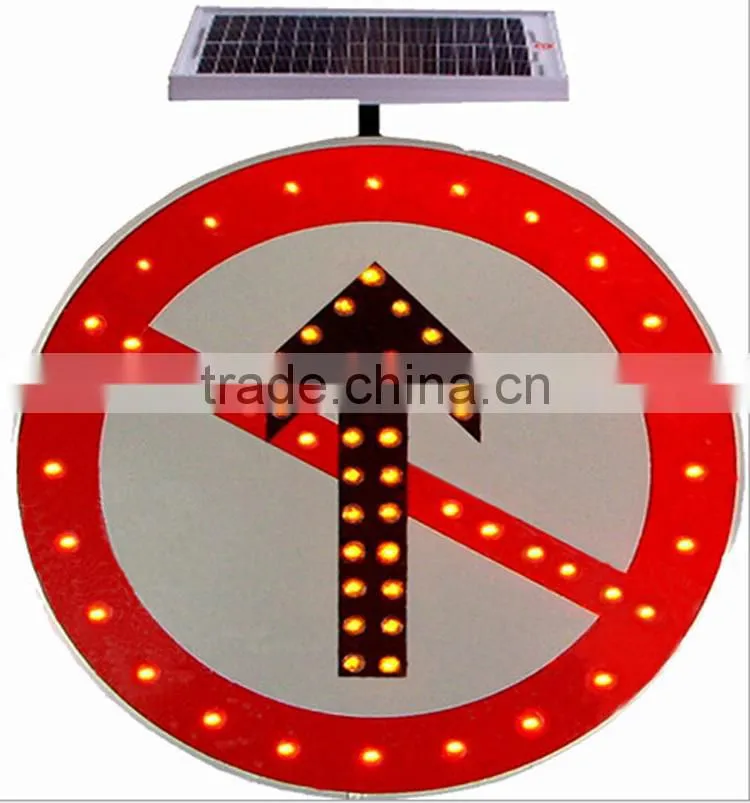 High bright Aluminum Solar powered led flashing led stop sign