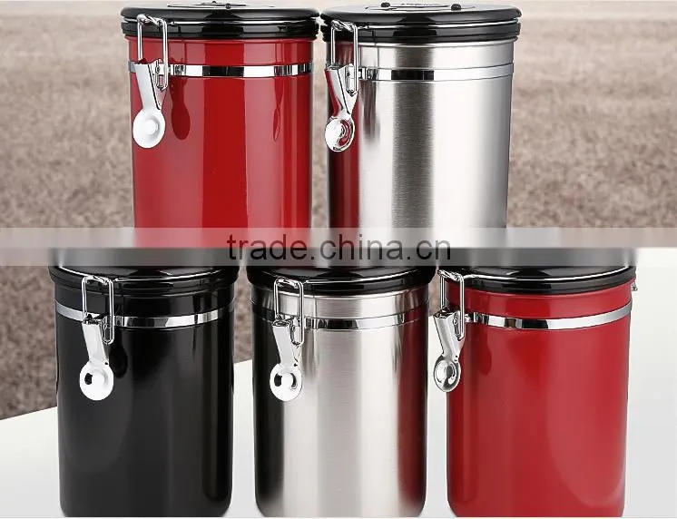 16-Ounce Coffee Vault, Stainless Steel 18/8 canister