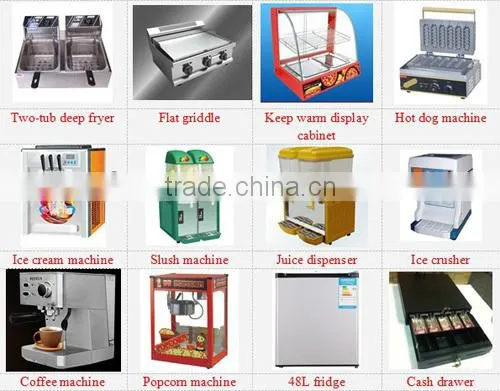 Energy saving china mobile food cart