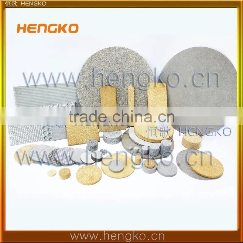 Microns Sintered Porous Brass Bronze 316L Stainless Steel Disk Filter