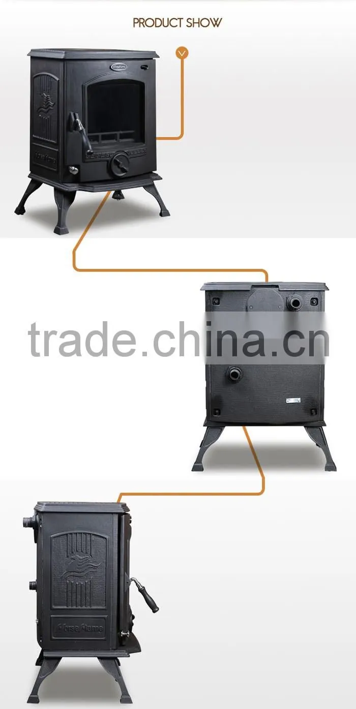 Excellent supplier wood logs fireplace/wood burning stove with glass door