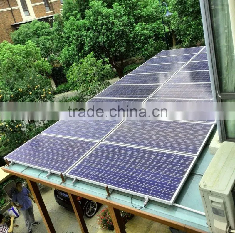 Brand protection roof grid-tied solar home power system