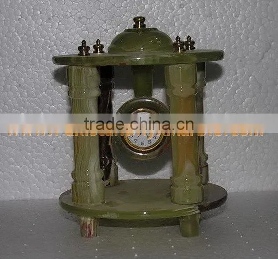 PAKISTAN FACTORY MADE EXPORT QUALITY CLOCKS ONYX MARBLE HANDICRAFTS