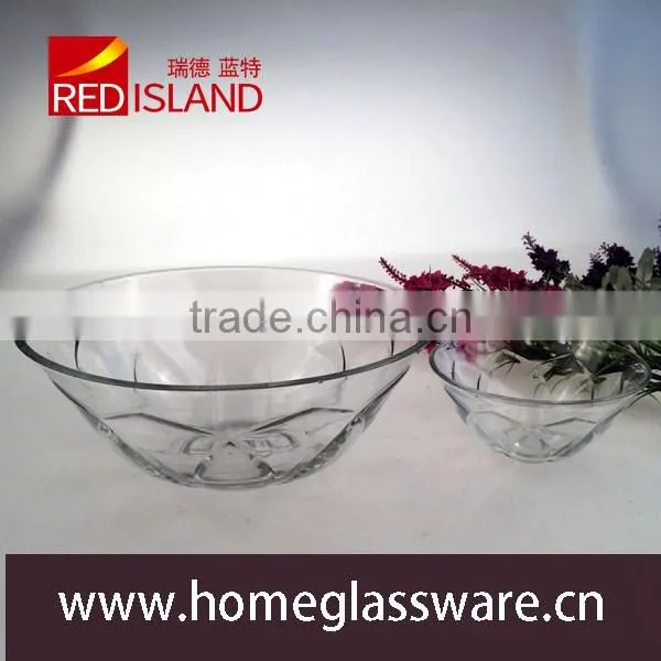 2016 new design crystal glass fruit / salad bowl