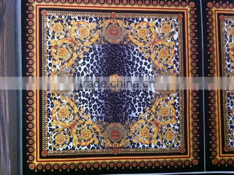 Italian Style Vanity Crown Leopard Wall Decoration/Barocco Leopard Classic Blue Velvet Home Decoration With Oil Painting Frame