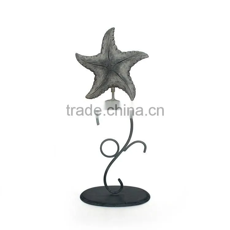 2016 resin christmas star shaped ornaments with metal shelf