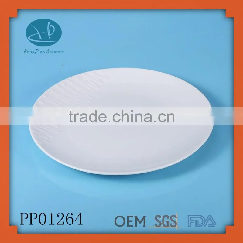 Chaozhou factory porcelain raw material decorative plate china plate