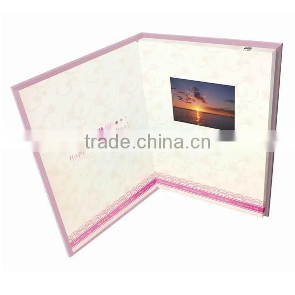2015 ShenZhen 2.8 inch video greeting card digital photo frame