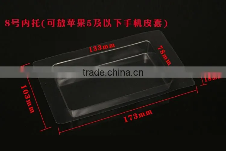 Black cardboard packaging box,Spot PVC window paper packaging for phone case