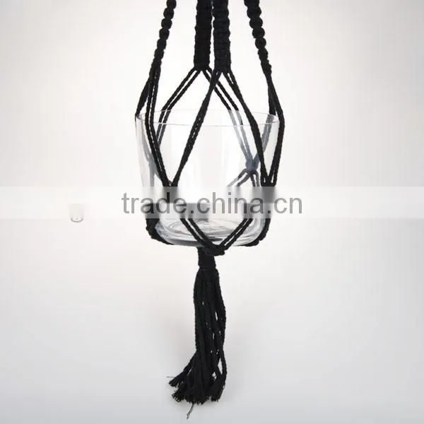 2016neweat modelling hemp rope hang vase sets