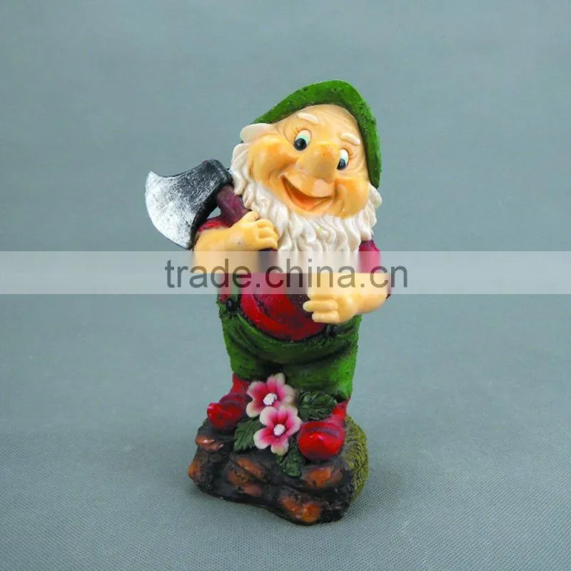 Custom Lovely Gnome Figurines ,Resin Garden Dwarf Statues