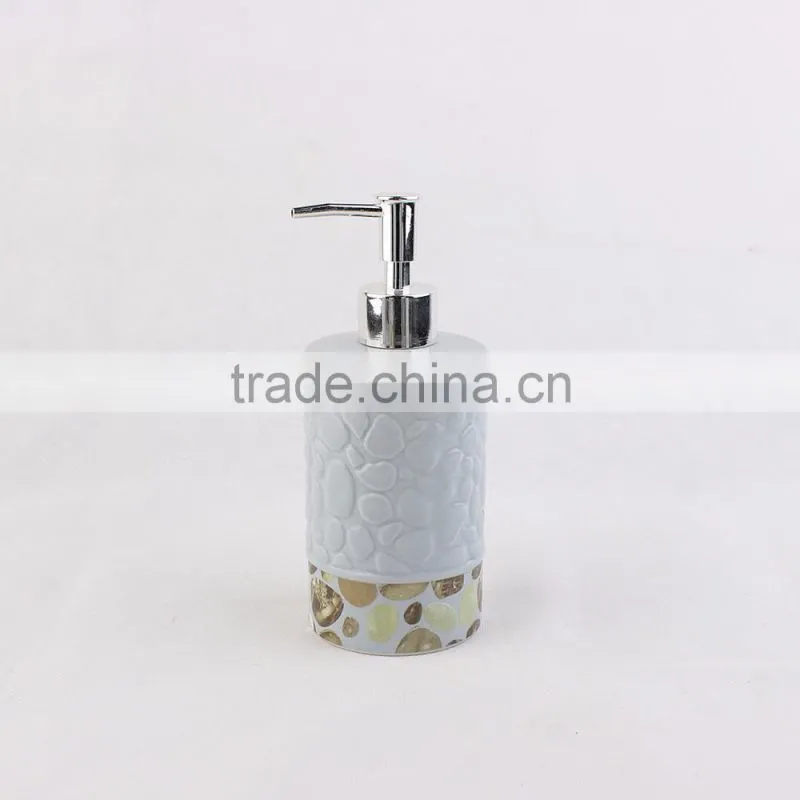 Unique design 6ps ceramic bathroom accessories set