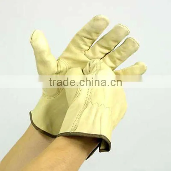 Cow split safety leather gloves/driver gloves ZMR209