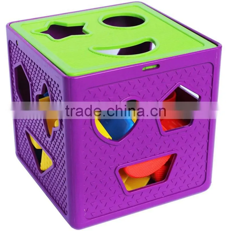 Promotional Kids Plastic Educational Blocks Combined Paired Blocks for Preschool