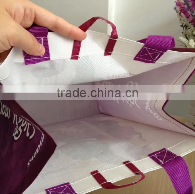 Promotional Reusable Laminated PP Woven Shoper Bag