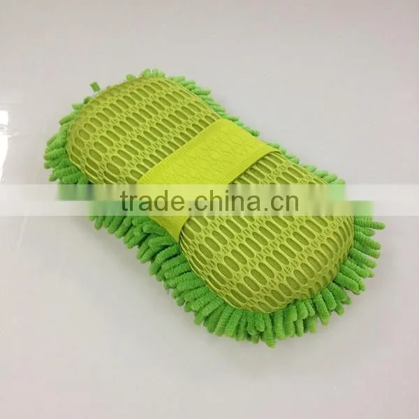 High Quality Customized Car Cleaning Sponge, Microfiber Chenille Car Sponge