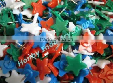 13mm Decorative Plastic Star Shape Thumb Tack