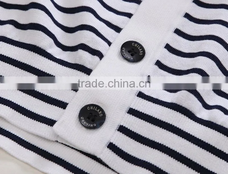 100% fine cotton men's knitwear cardigan