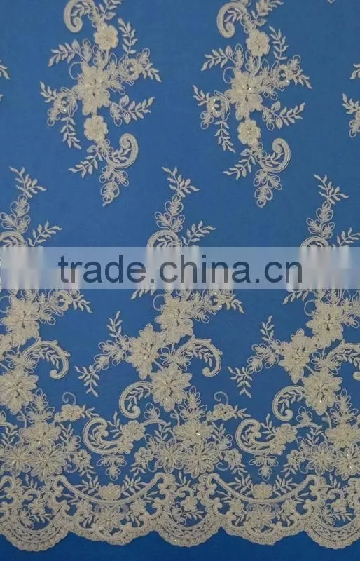 Modern design african lace dress making fabric with best price