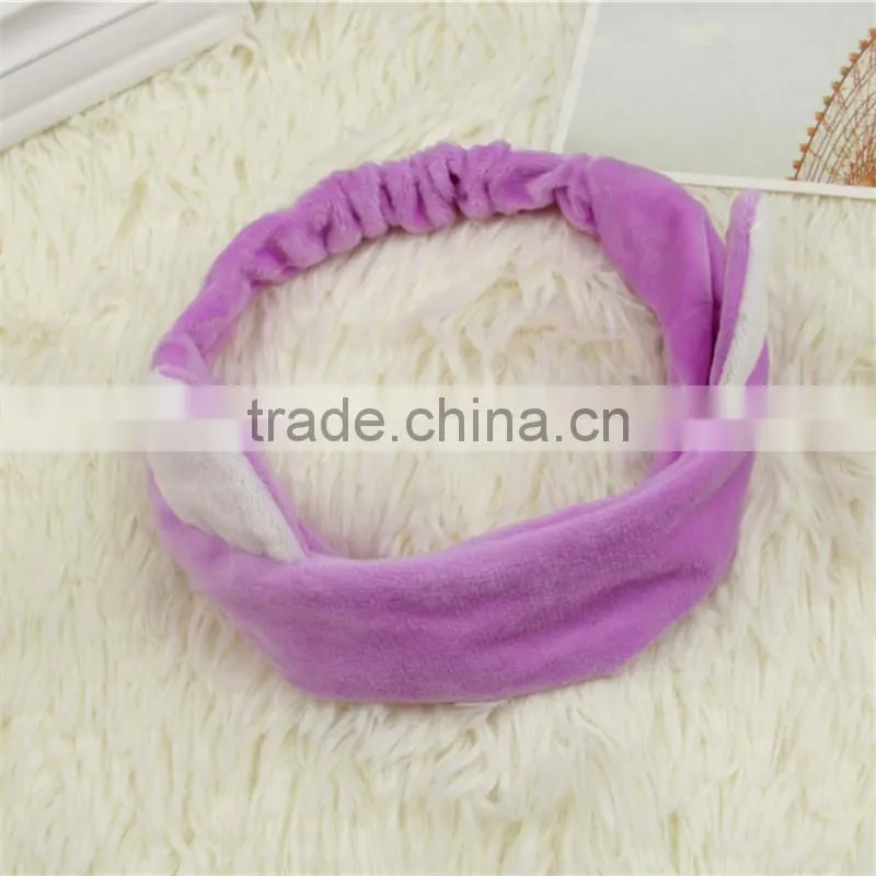 Wholesale women cheap headband Hair Band Bow For Facial Makeup good quality