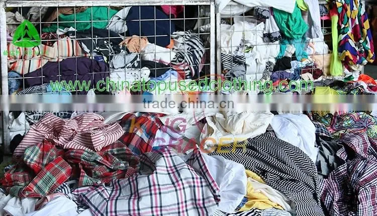 Japan style Branded Ladies Cotton Blouse Used Clothes In Bales Price