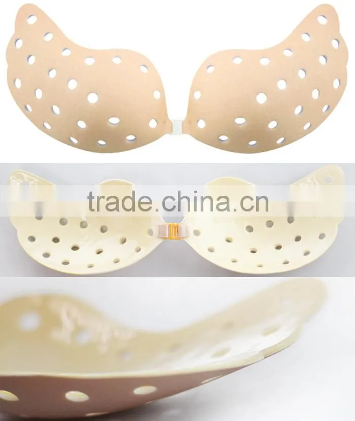 stick-on fully breathable v bra