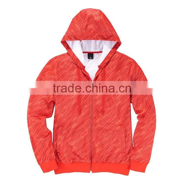Blank zip up hoodie orange hoody sweatshirt waterproof hoodies
