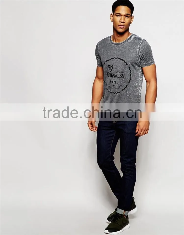 2017 Guangzhou Shandao OEM Printed Short Sleeve 180g 100% Cotton Fashion Men's Wholesale T Shirts
