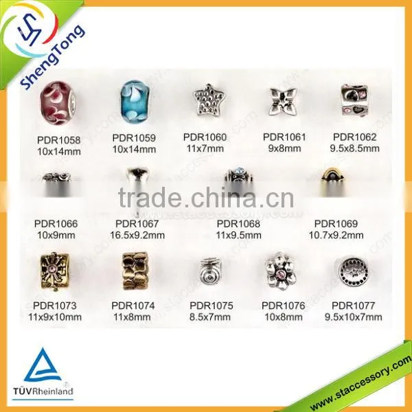 Zinc Alloy Beads Bracelet Beads Flat Metal Beads