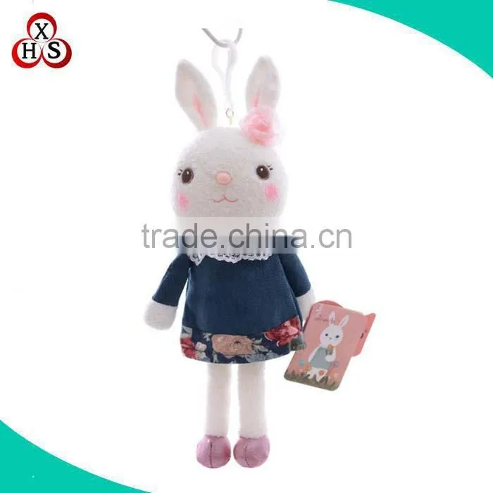 Wholesale custom plush toy key clip soft stuffed animal plush toy key clip